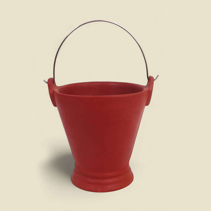 Handmade Cute Terracotta Serving Bucket