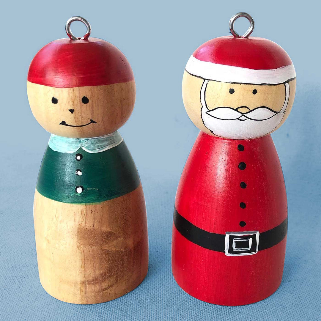 Handcrafted Wooden Hand Turned Christmas Ornament