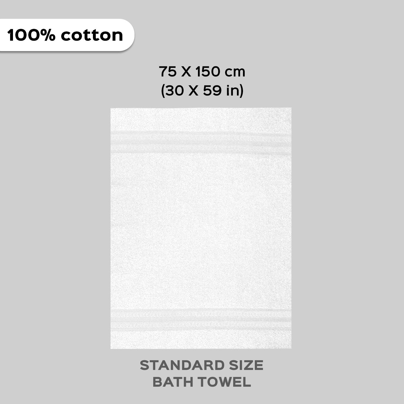 Standard towel size online cm