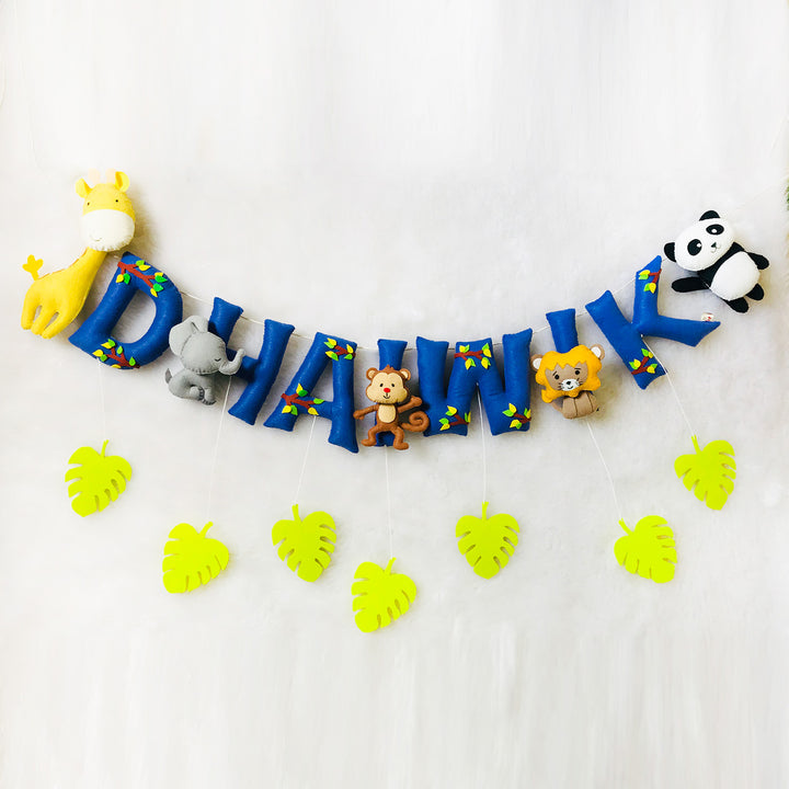 Handcrafted Personalized Animal Themed Bunting For Kids