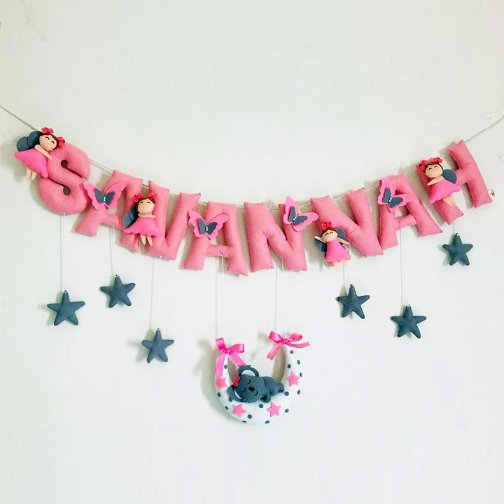 Handcrafted Personalized Fairy Themed Bunting For Kids