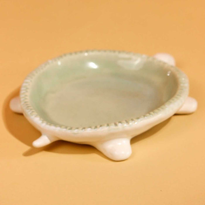 Handmade Light Green Turtle Trinket Dish