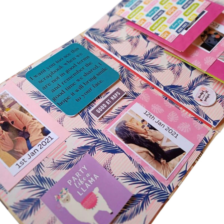 Handcrafted Birthday Scrapbook Personalized With Your Photos & Messages