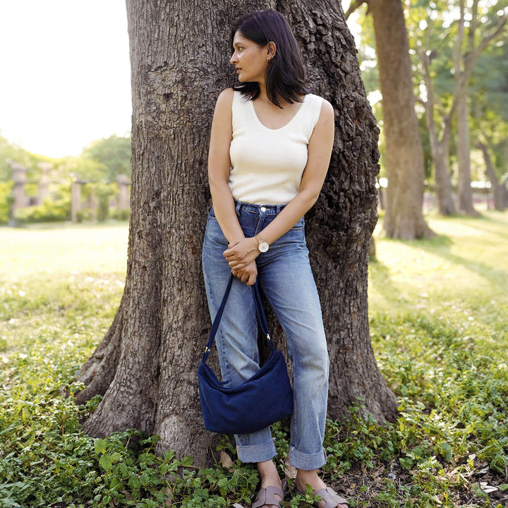 Handmade Sleek Minimalist Corduroy Sling Bag