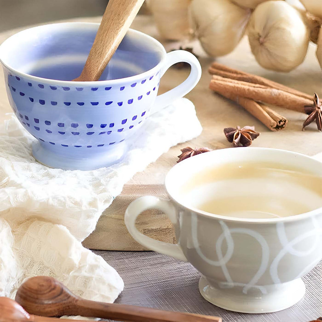 Warm Hearts Ceramic Soup Bowls | Set Of 2