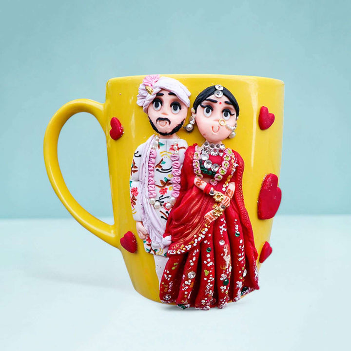 Wedding Couple Personalised Ceramic and Clay Mug