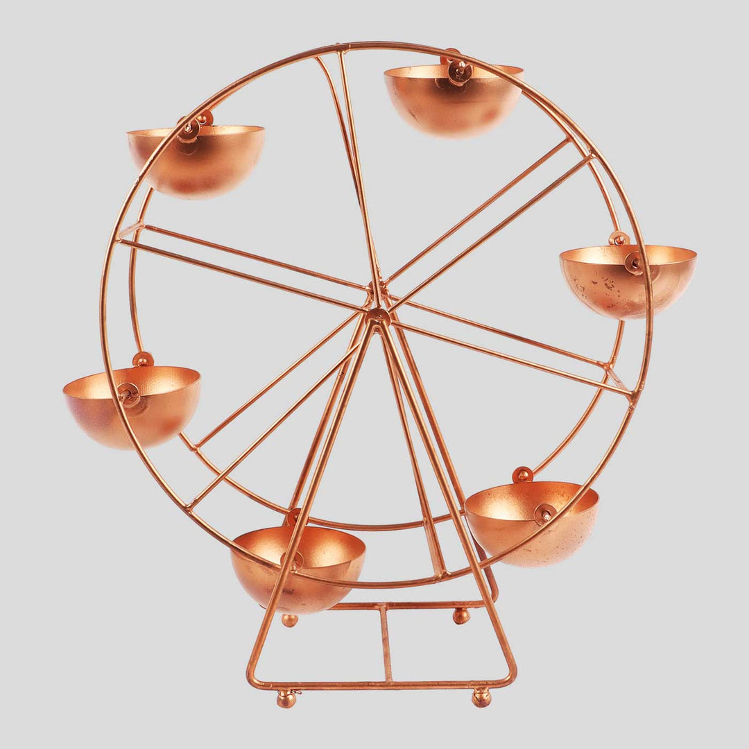 Handmade Revolving Wheel Tealight Holder