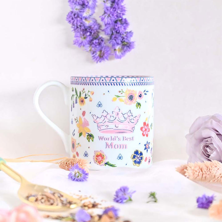 Handmade World's Best Mom Fine China Mug