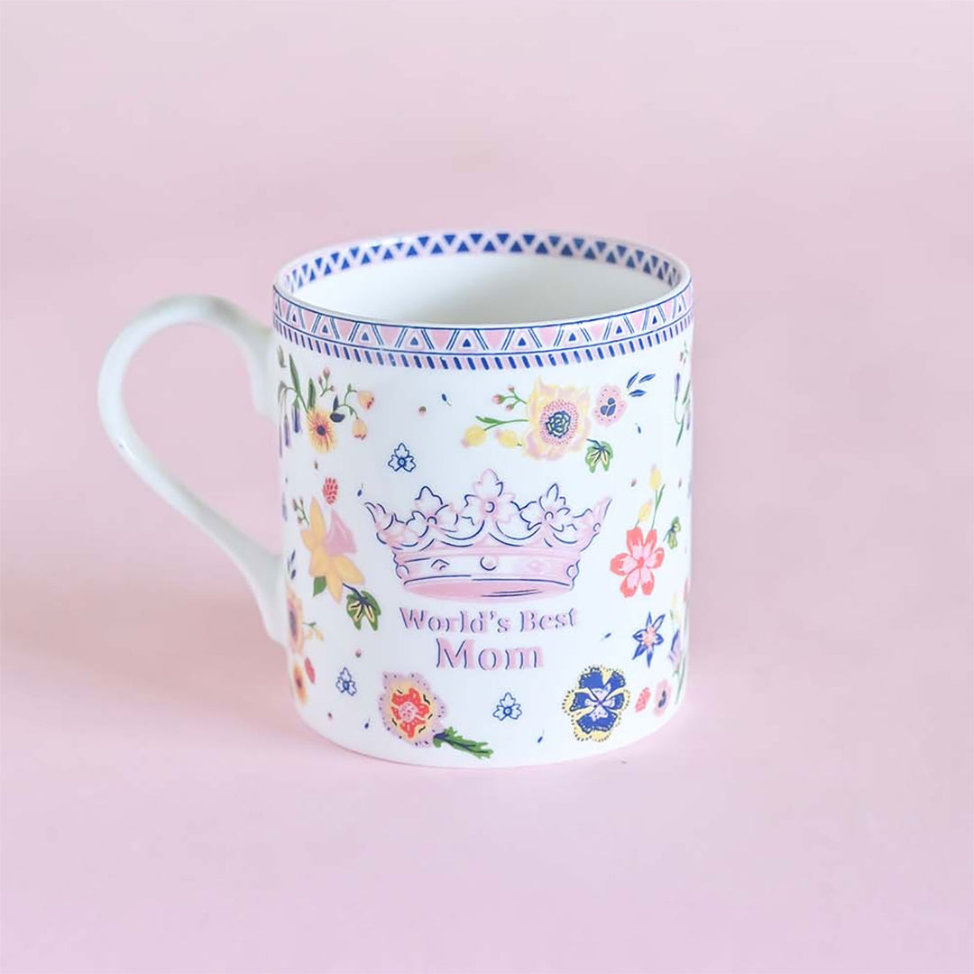 Handmade World's Best Mom Fine China Mug