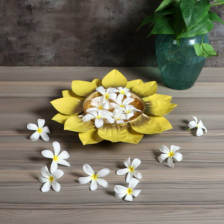 Handmade Yellow & Gold Flower Urli