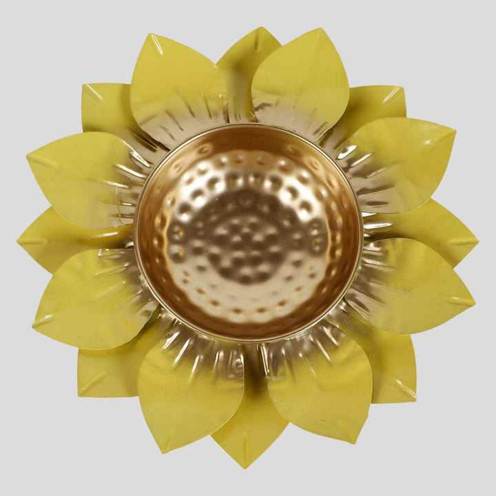 Handmade Yellow & Gold Flower Urli