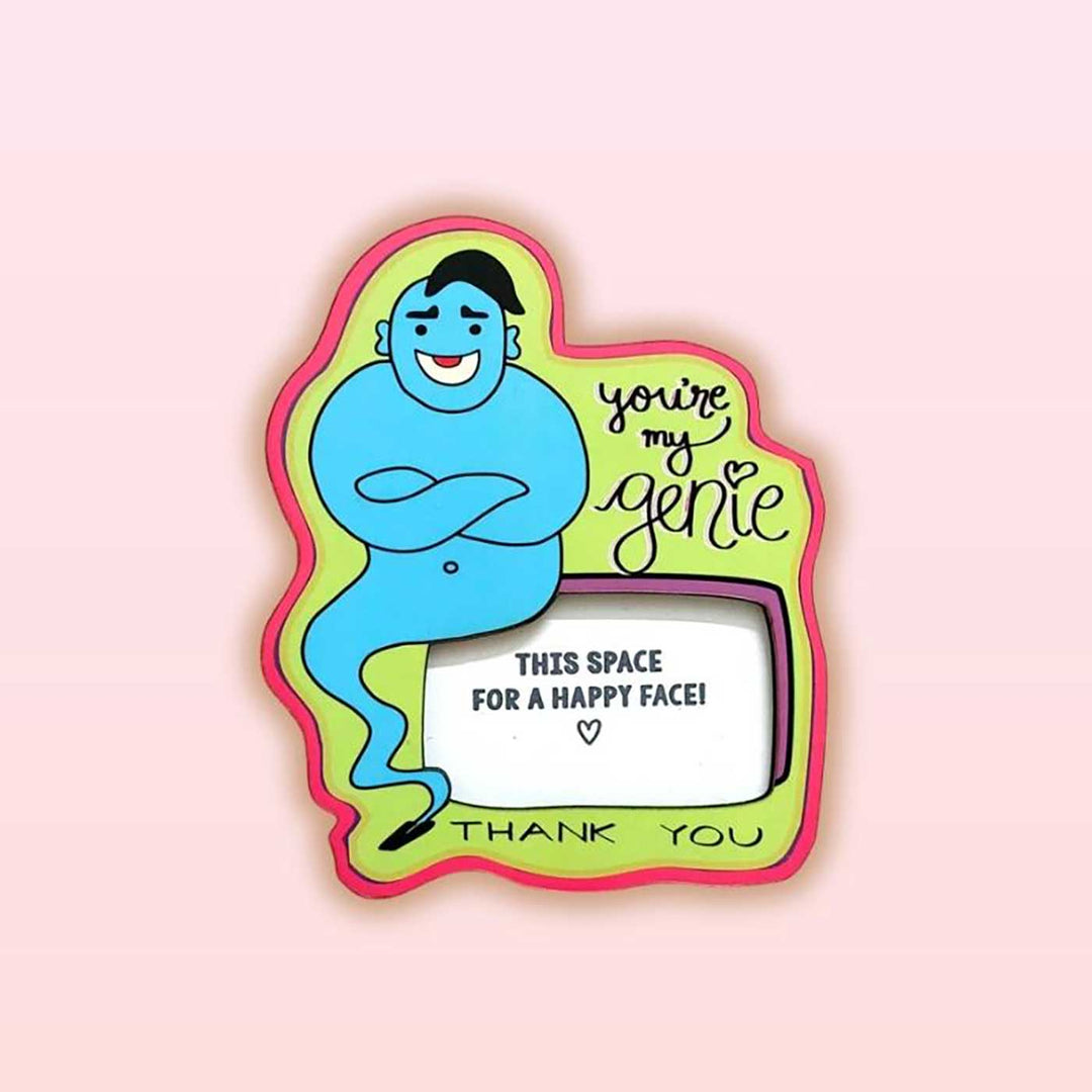 Handmade "You're My Genie" Wooden Fridge Magnet