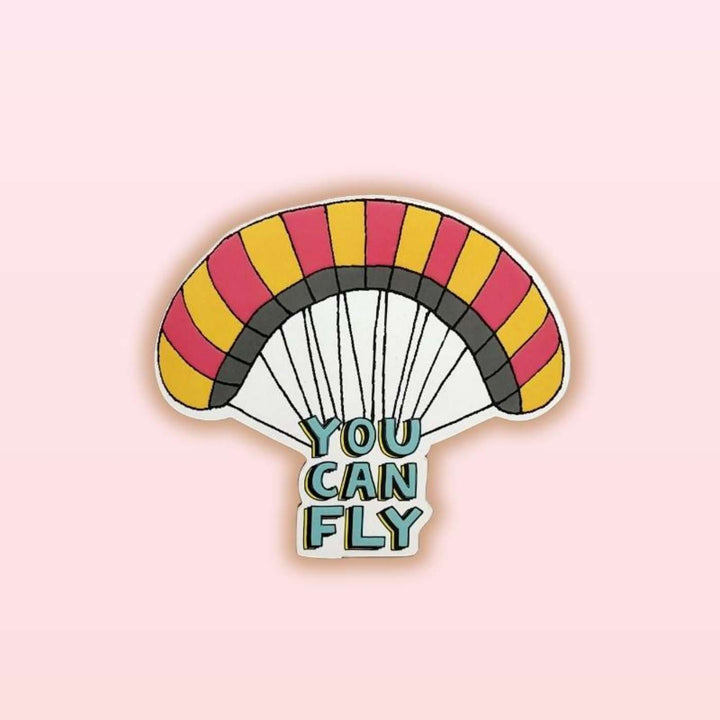 Handmade "You Can Fly" Wooden Fridge Magnet