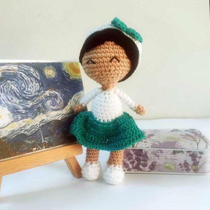 Photo Personalized Crochet Young Girl Theme Cotton Replica Doll