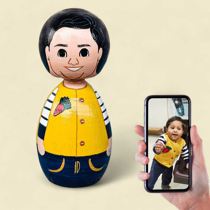 Photo Personalized Wooden Peggy Doll