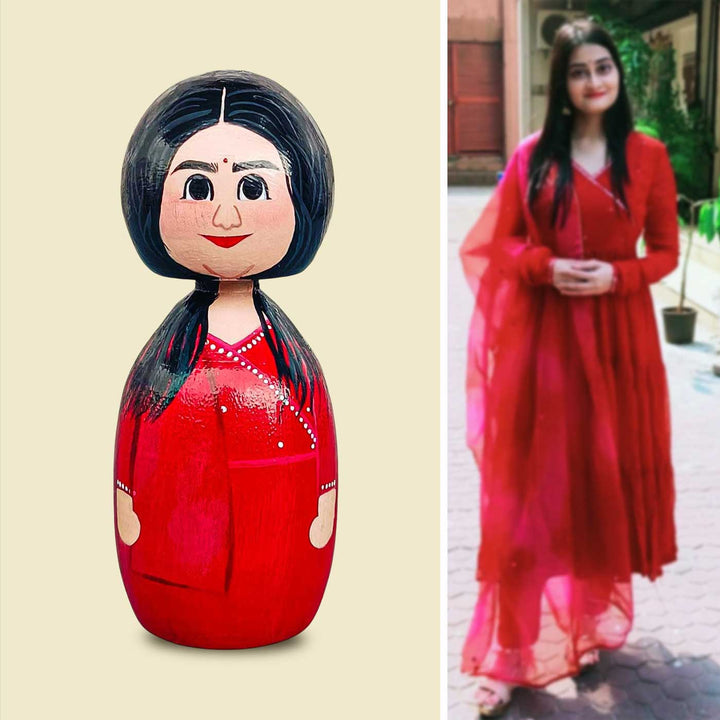 Photo Personalized Wooden Peggy Doll