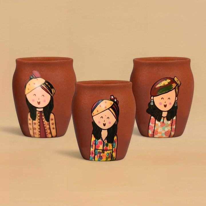 Personalised Terracotta Kulhads with Photo Based Caricatures