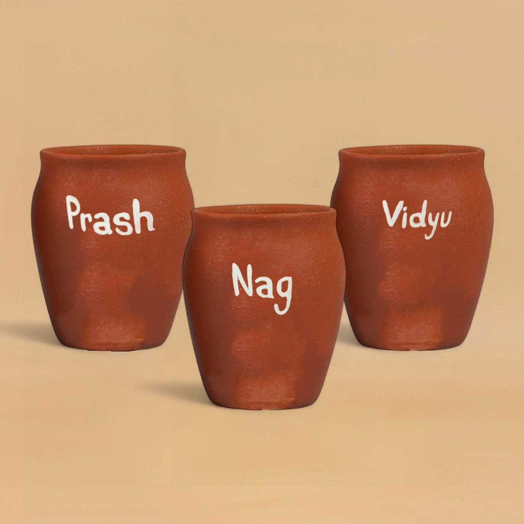 Personalised Terracotta Kulhads with Photo Based Caricatures