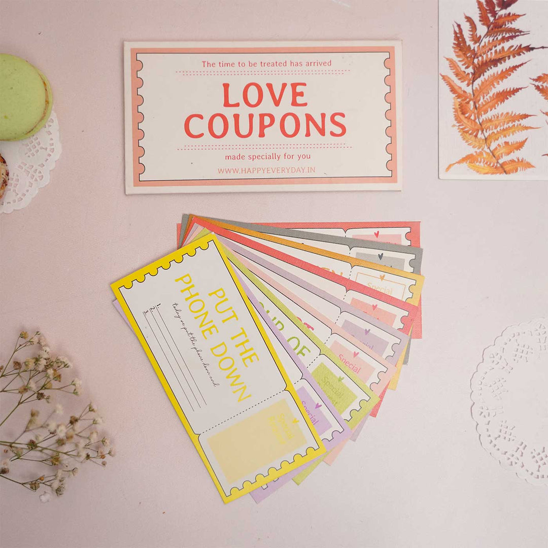 Love Activity Coupons - Couple's Date Night Gift | 10 Cards