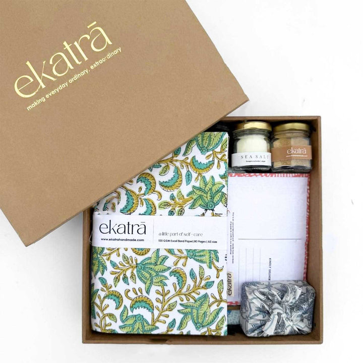 Sustainable Green Floral Wellness Hamper