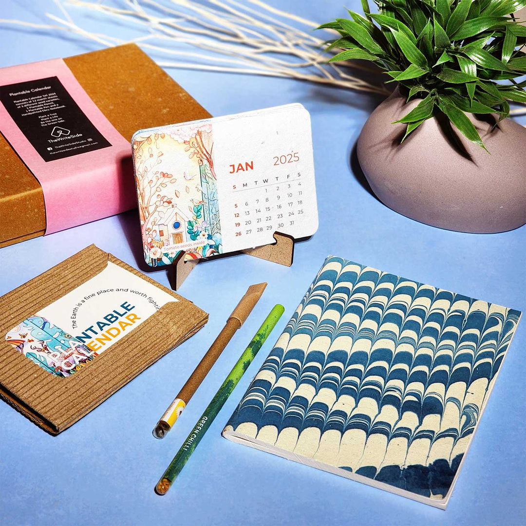 Plantable Stationery Gift Box With Calendar - 2025