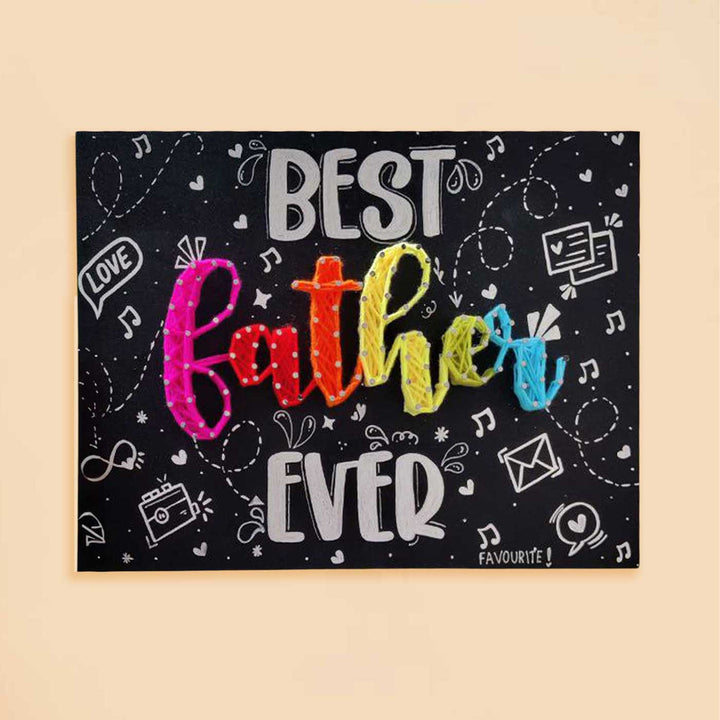 Personalized String Art Best Ever MDF Wood Decorative Plaque