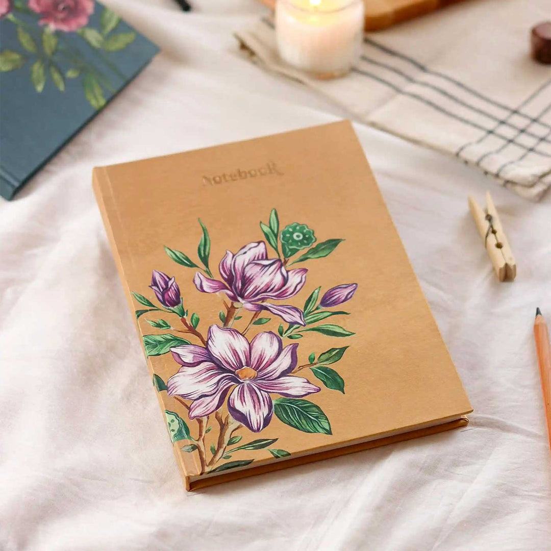 Handmade Magnolia Yellow Ruled Journal | 100  Pages