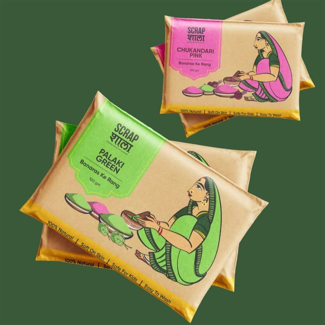 Handmade Milan Organic Gulaal Holi Gift Hamper | Set Of 4