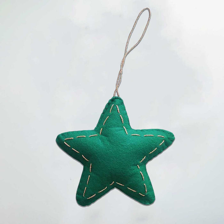 Handmade Star Felt Ornament For Christmas Tree Decoration