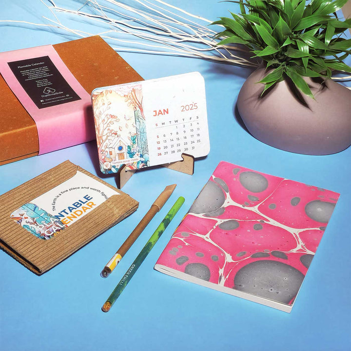 Plantable Stationery Gift Box With Calendar - 2025