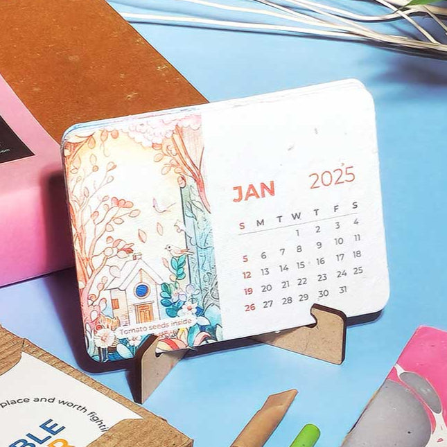 Plantable Stationery Gift Box With Calendar - 2025