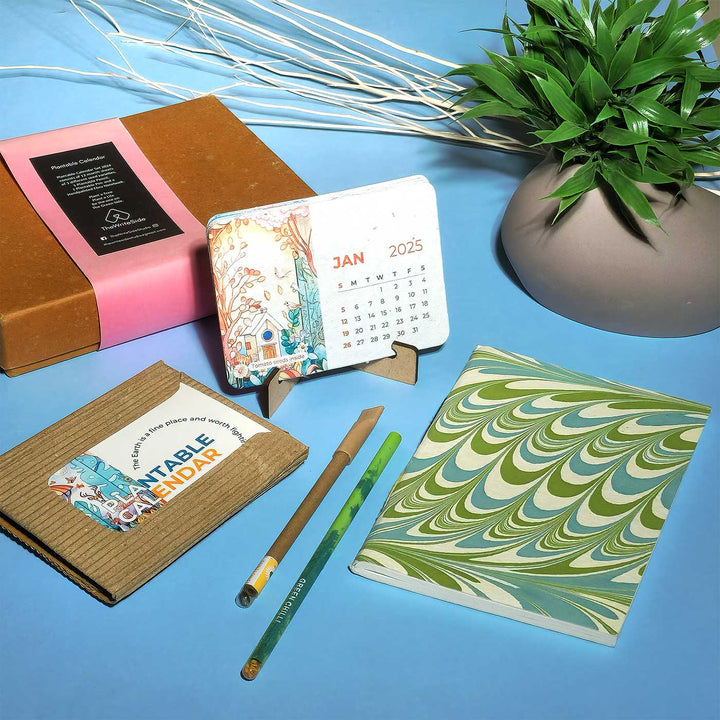 Plantable Stationery Gift Box With Calendar - 2025