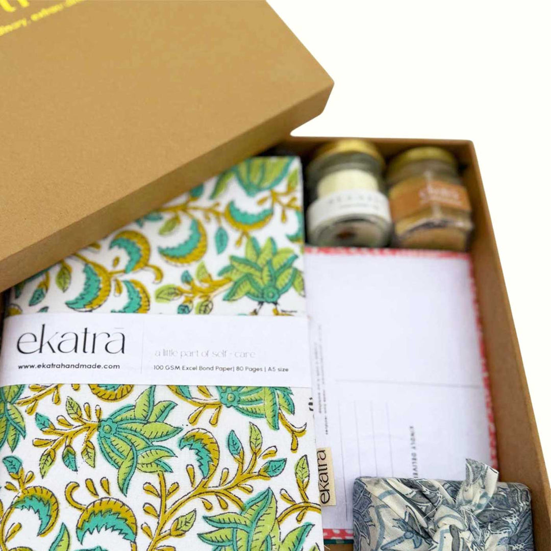 Sustainable Green Floral Wellness Hamper