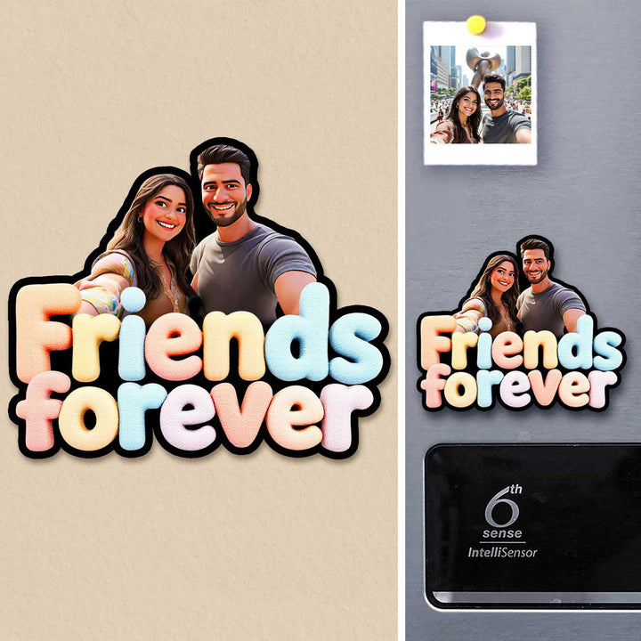 Photo Personalized "Friends Forever" Acrylic Fridge Magnet