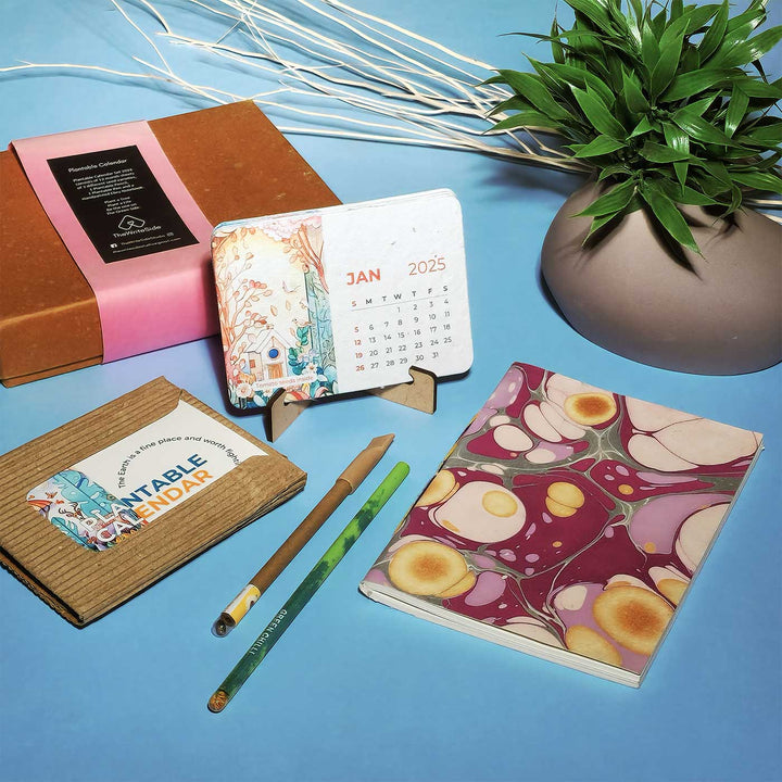 Plantable Stationery Gift Box With Calendar - 2025