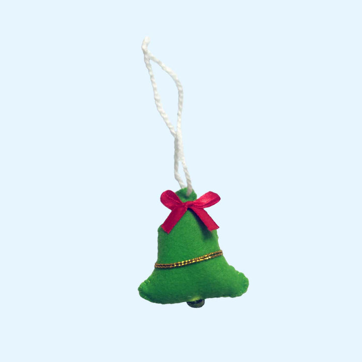 Handmade Felt Bell Christmas Ornament | Set Of 2