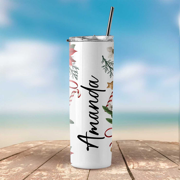 Personalized Skinny Printed Steel Tumbler | Xmas Gifting Ideas