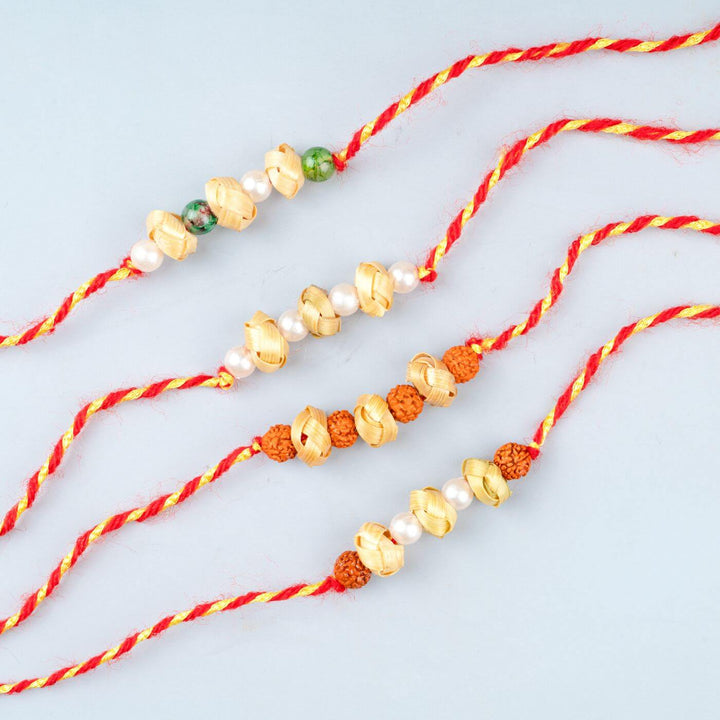 Ecofriendly Bamboo Rakhi With Roli Chawal