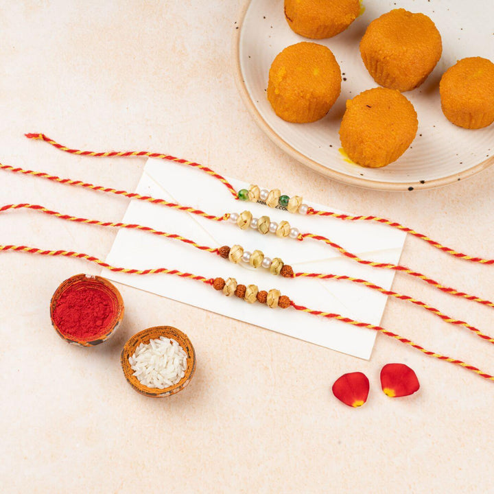 Ecofriendly Bamboo Rakhi With Roli Chawal