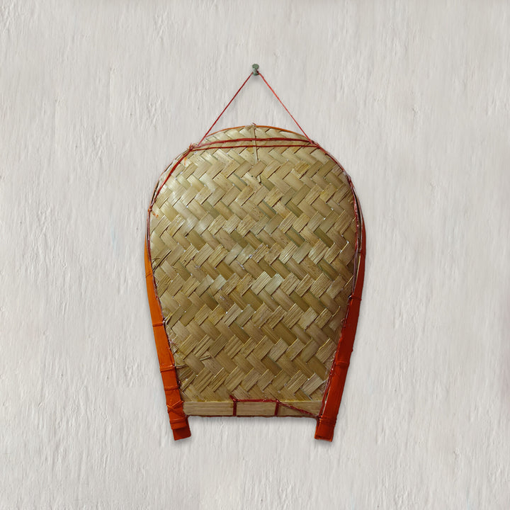 Handpainted Fish Kulo Bengali Themed Bamboo Wall Decor