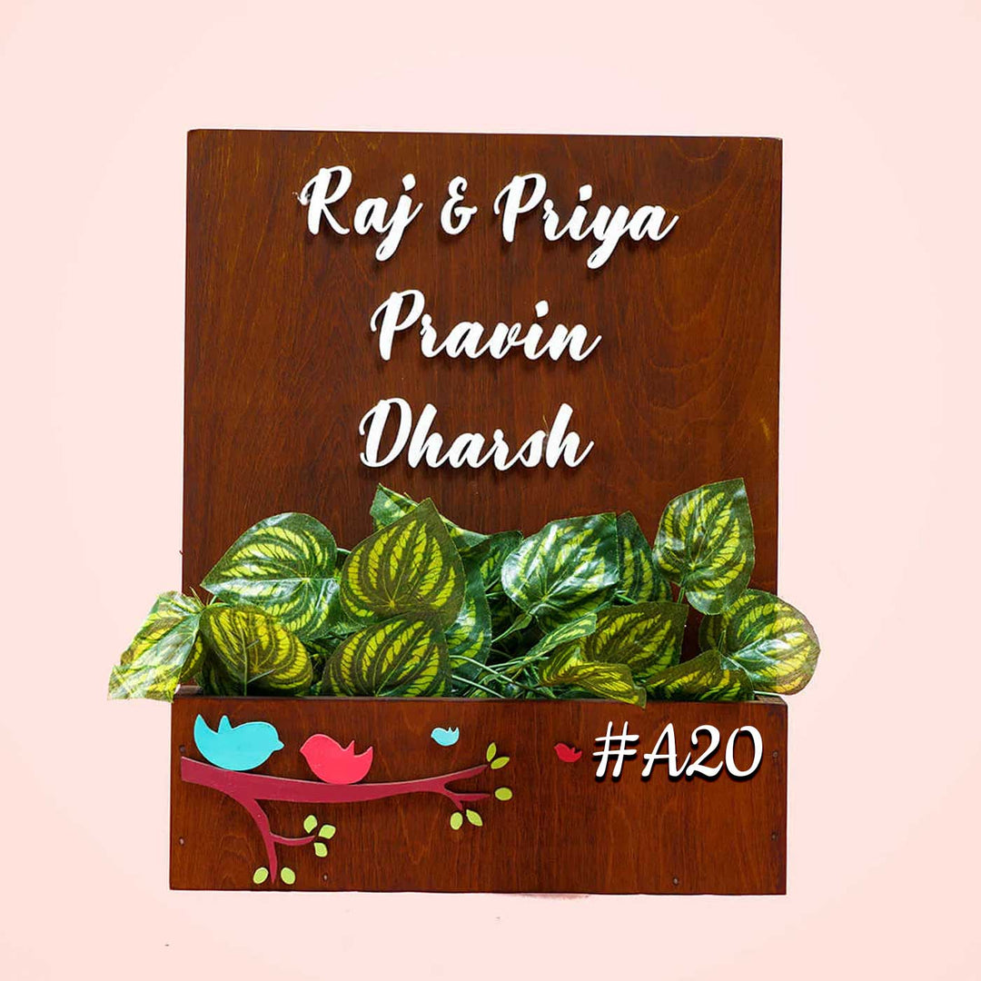 Birds Planter Nameboard