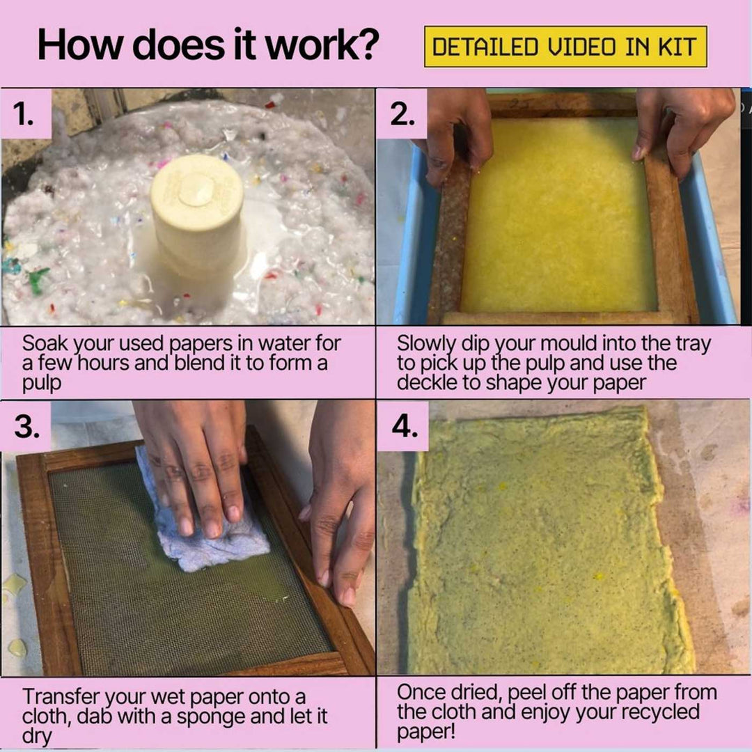 Handmade Paper Making DIY Kit