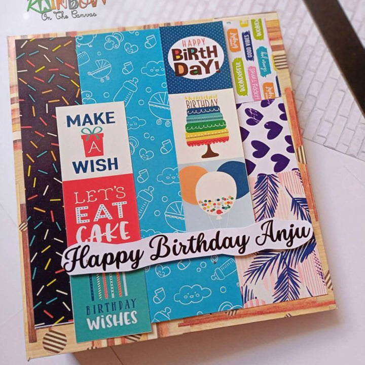 Handcrafted Birthday Scrapbook Personalized With Your Photos & Messages