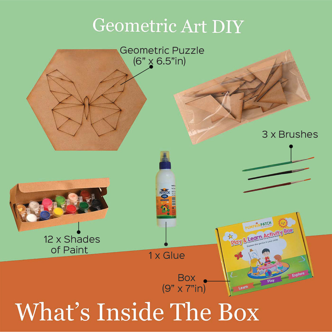 Handmade Geometric Art Creation DIY Kit | Set of 4