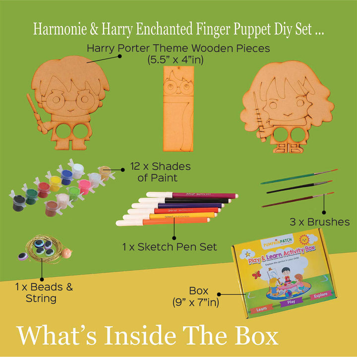 Handmade Harmonie & Harry Enchanted Puppet Craft DIY Kit | Set of 12