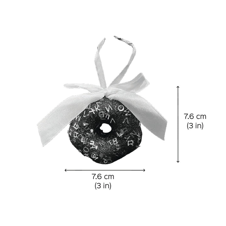 Handmade Donut Dazzle Thermacol Ornaments For Christmas Tree Decoration