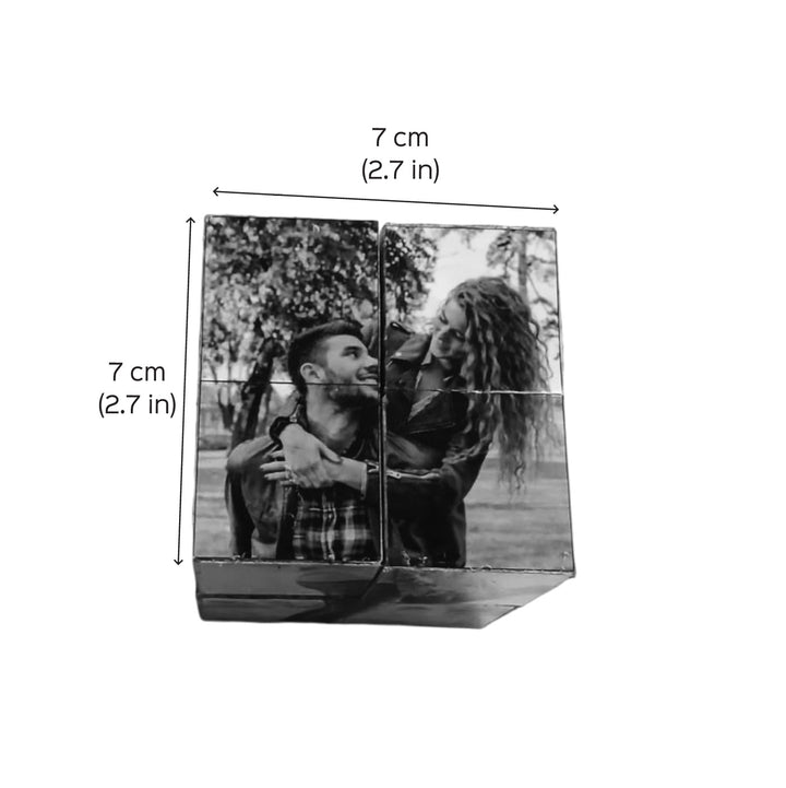 Photo Personalized Love Theme Wooden 3D Cube