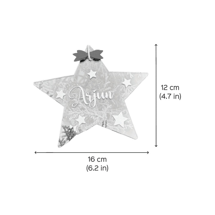 Personalized Acrylic Star Kids Felt Ornament For Christmas Tree Decoration