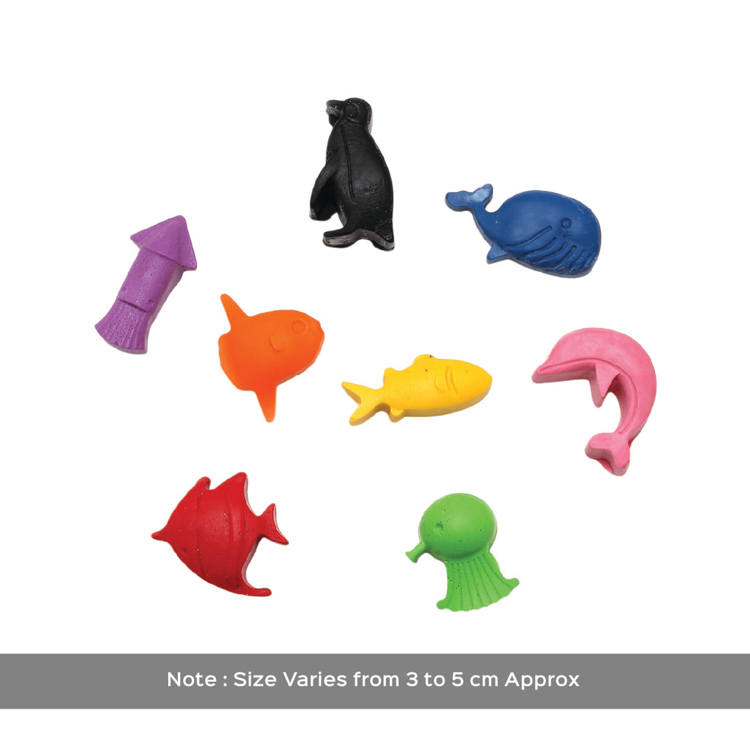 Handmade Non-Toxic Under the Sea Crayons | Set Of 8