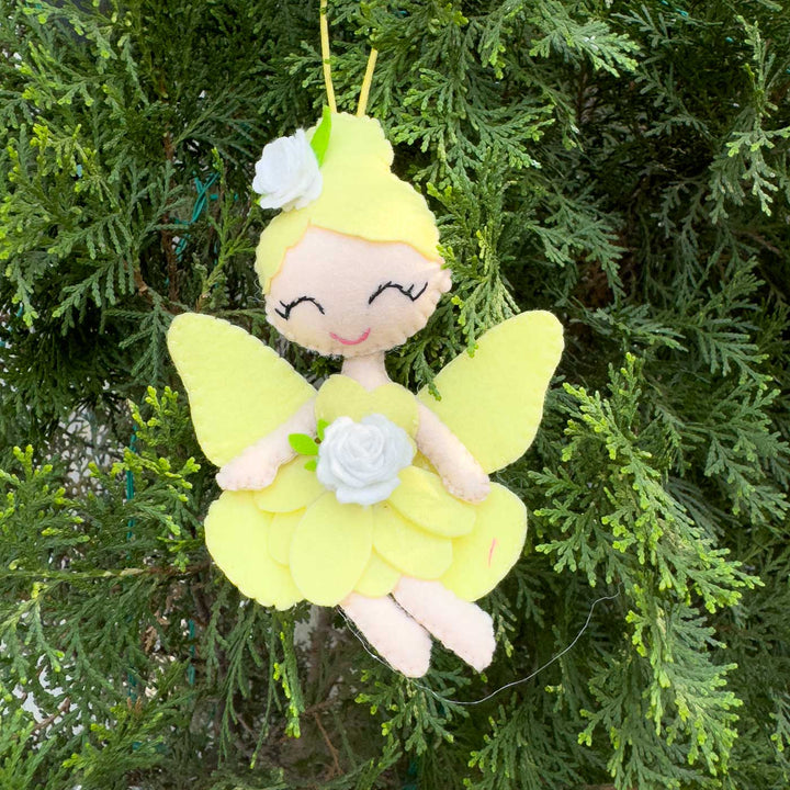 Handmade Fairy Kids Felt Ornament For Christmas Tree Decoration